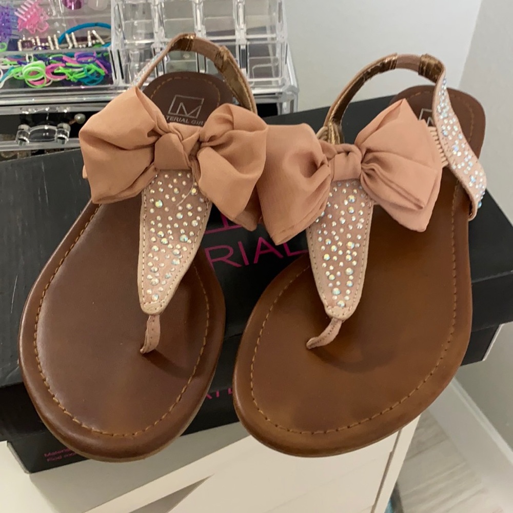 Blush crystal sandals